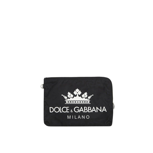 Dolce & Gabbana Logo Clutch - Black - Man