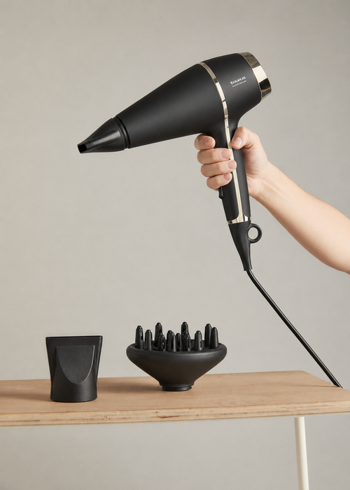 Fashion 2400 Ionic Hair Dryer - Black-Gold