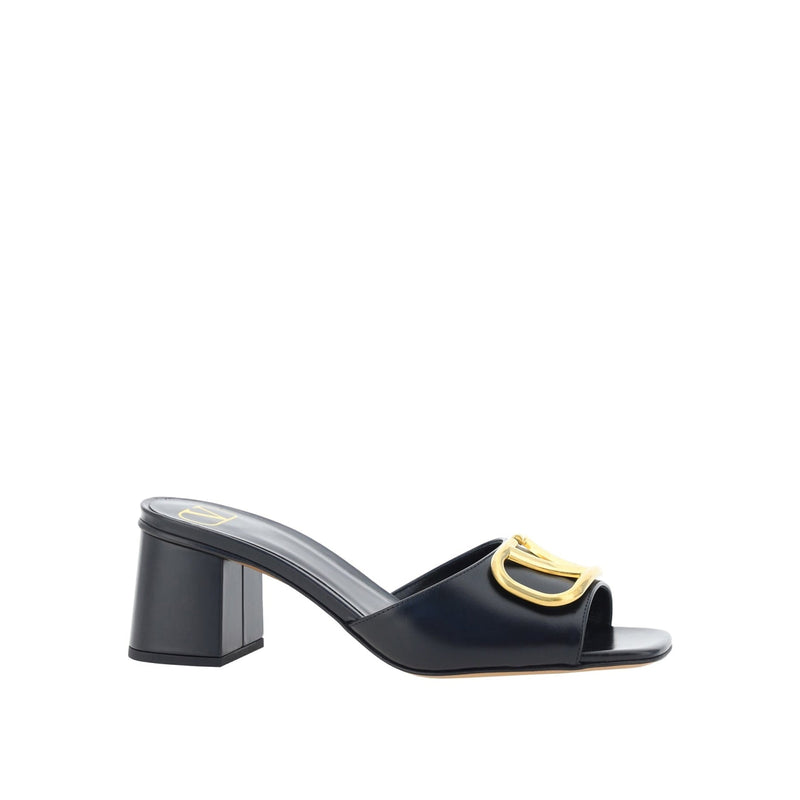 Sandales - Valentino Garavani Vlogo Leather - Black