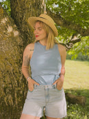 Germaine – Le Débardeur D’Allaitement Vert Prairie