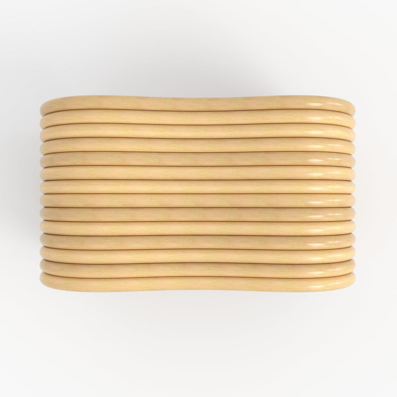 Tabouret Wave en rotin