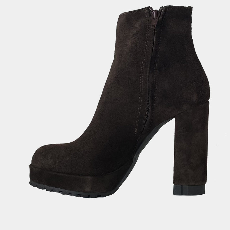 Boots Ann Tuil Delice - Velours Marron