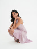 Vestido Delphine - Rosa polvorienta