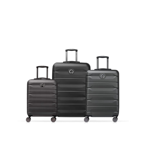 Set Of 3 Suitcases Air Armour - Black