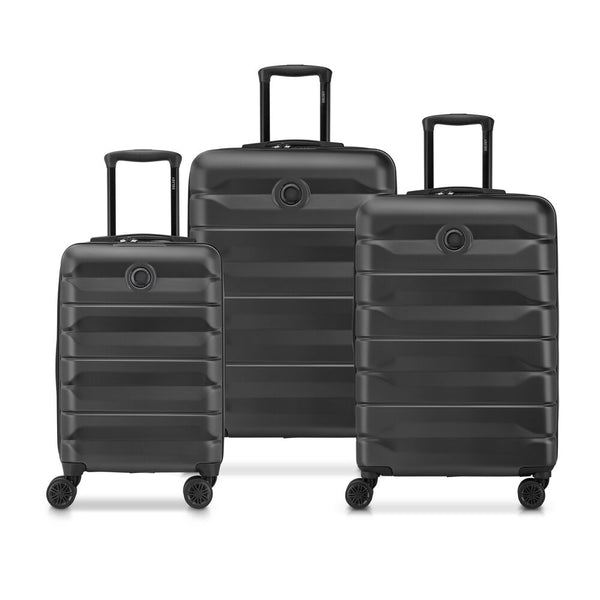Air Armour Set of 3 Suitcases - Black