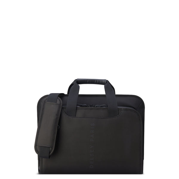 2-Compartment Briefcase - 14" Laptop Protection - Arche - Black