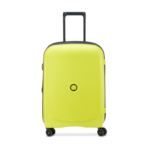 Valise Trolley Cabine Slim 4 Doubles Roues 55 Cm - Vert Chartreuse