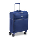 Valise Trolley Cabine Slim 4 Doubles Roues 55 Cm - Brochant 2.0 - Bleu