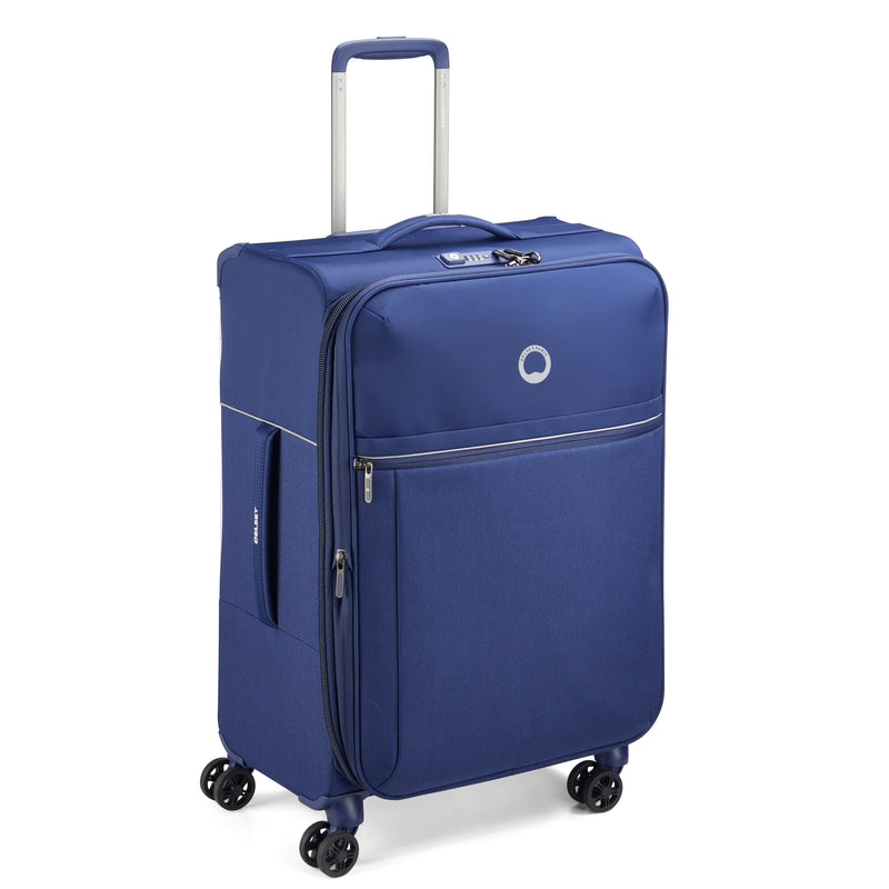 Valise Brochant 2.0 Trolley Extensible 4 Doubles Roues 67 Cm -  - Bleu