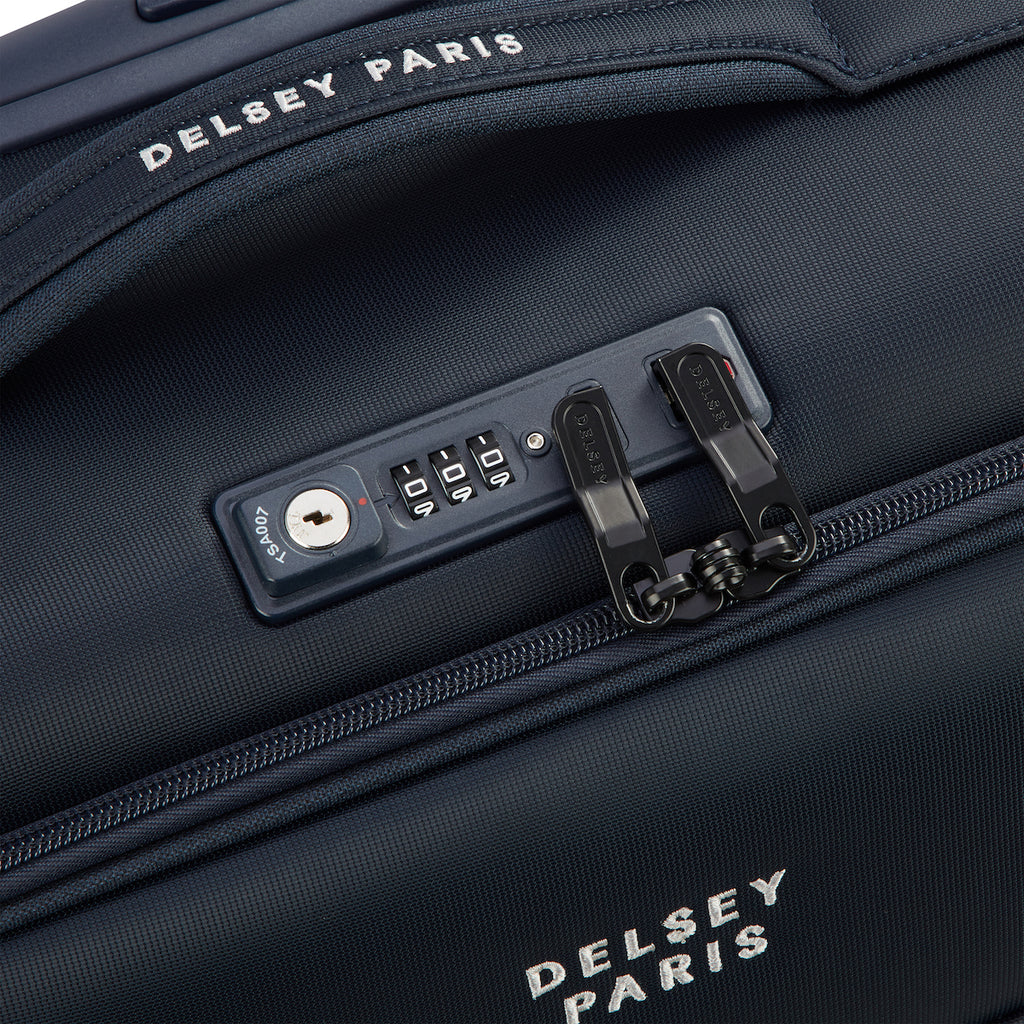 Valise Cabine Slim (55 Cm) - Brochant 3 - Bleu