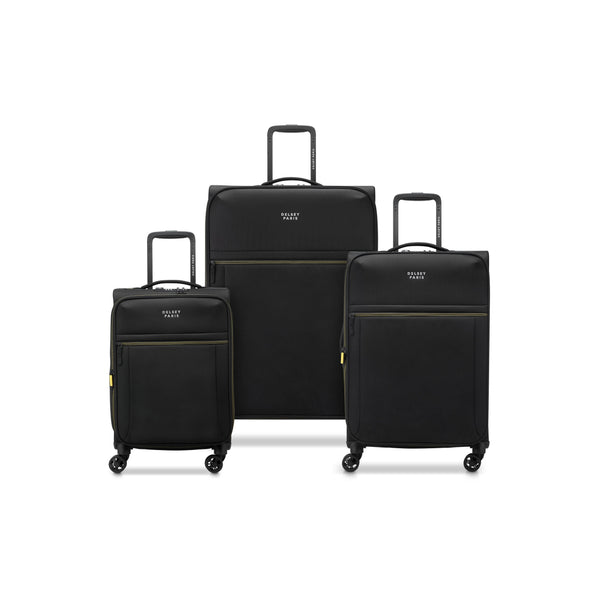 Set of 3 Suitcases - Black