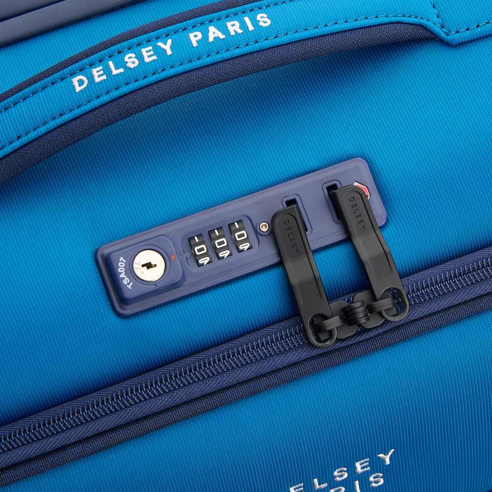 Valise Cabine Slim (55 Cm) - Brochant 3 - Bleu