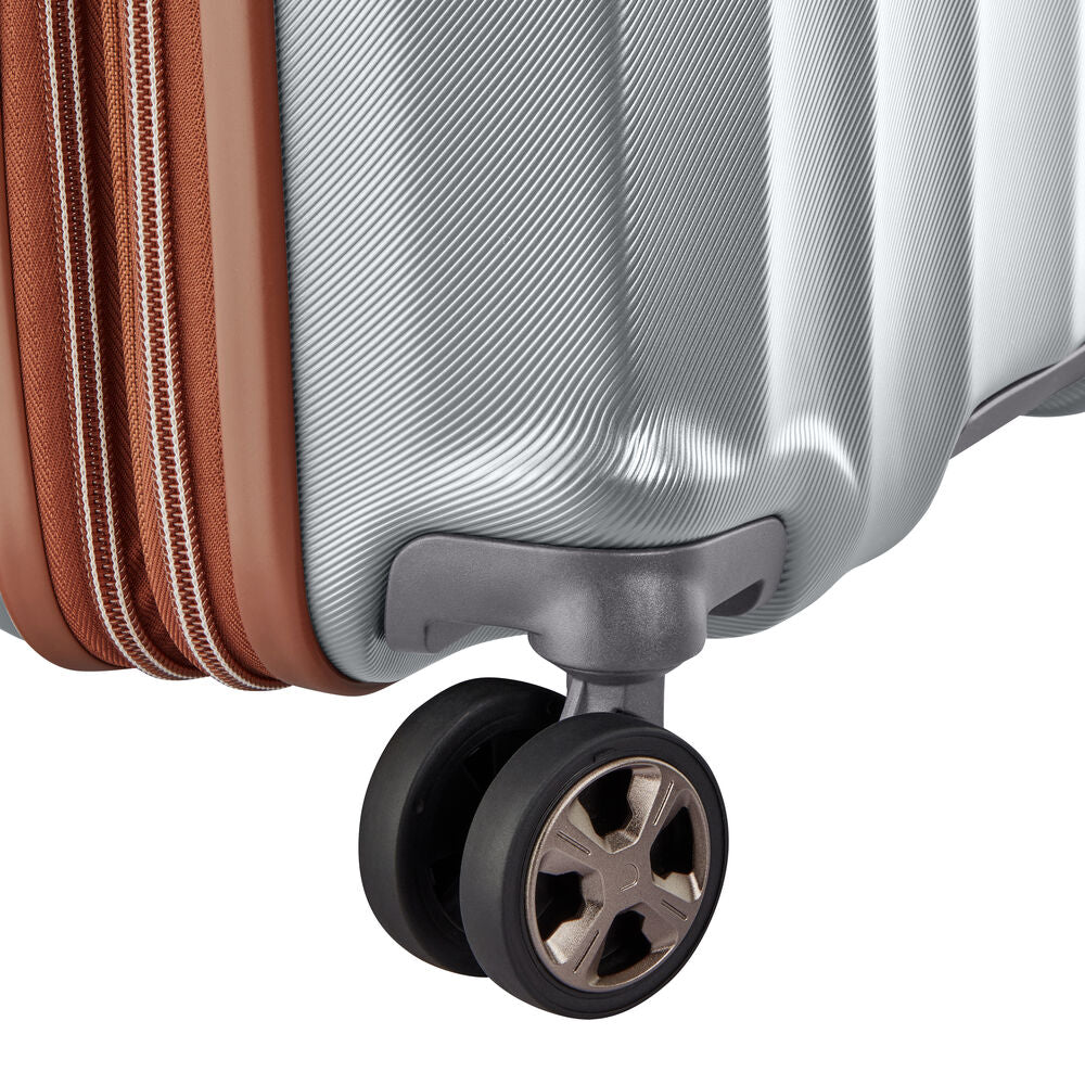 Valise Trolley Slim Extensible 4 Doubles Roues (55 Cm) Carrousel 2 - Argent