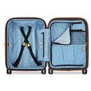 Slim Expandable Trolley Suitcase 4 Double Wheels 55 Cm - White