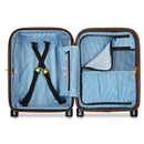 Slim Expandable Trolley Suitcase 4 Double Wheels 55 Cm - Green