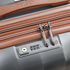 Valise Trolley Slim Extensible 4 Doubles Roues (55 Cm) Carrousel 2 - Argent