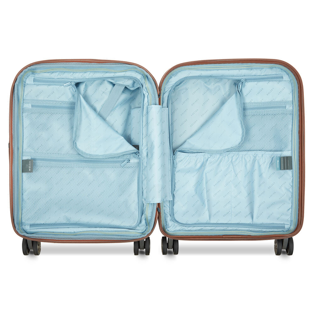 Valise Trolley Slim Extensible 4 Doubles Roues (55 Cm) Carrousel 2 - Argent