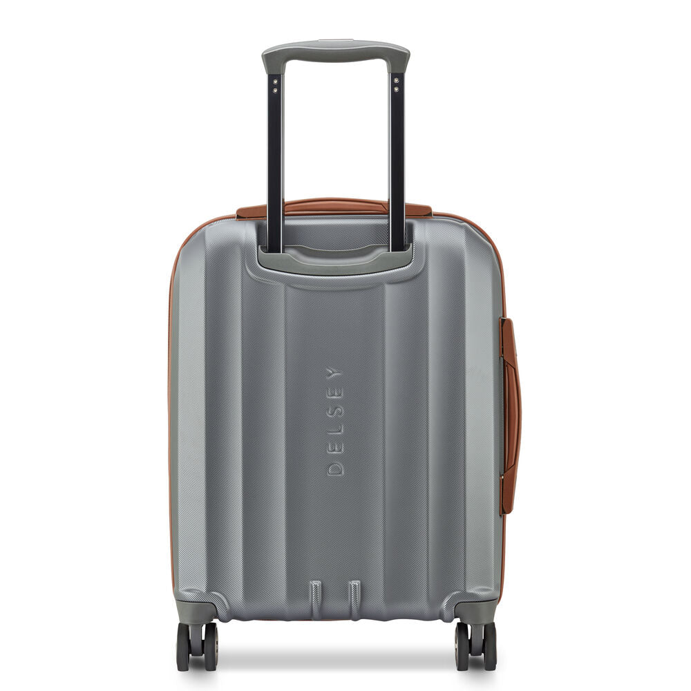 Valise Trolley Slim Extensible 4 Doubles Roues (55 Cm) Carrousel 2 - Argent