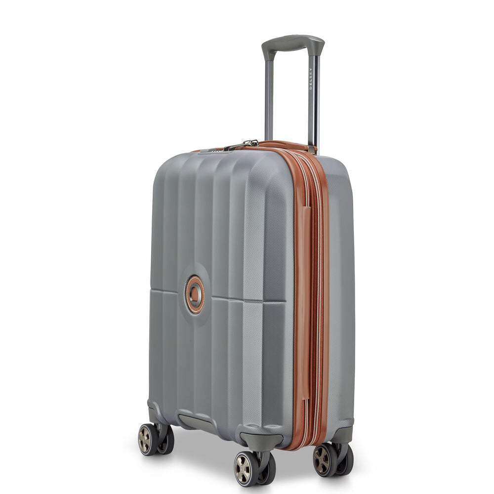 Valise Trolley Slim Extensible 4 Doubles Roues (55 Cm) Carrousel 2 - Argent