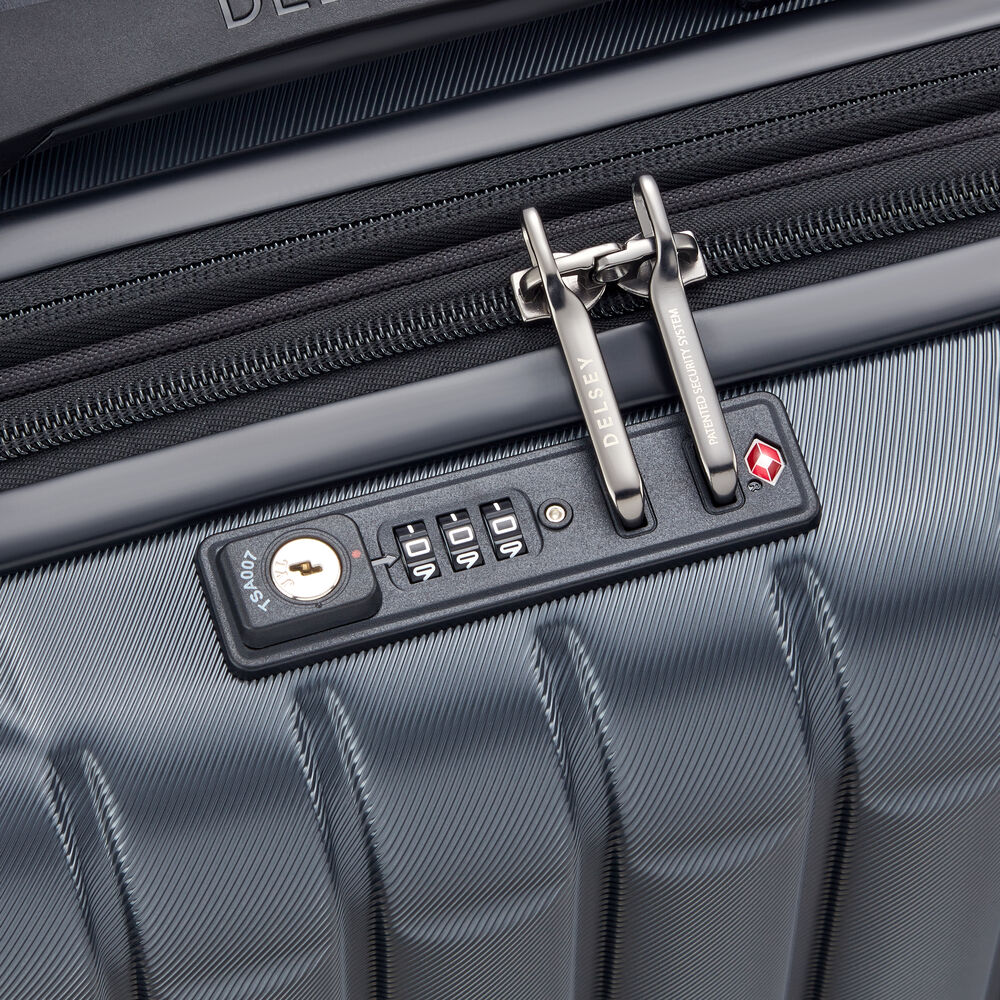 Valise Trolley Extensible 4 Doubles Roues (55 Cm) Longitude - Anthracite