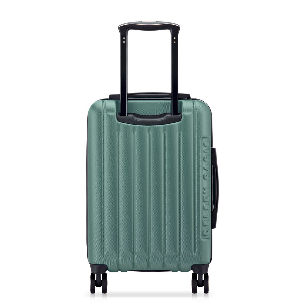 Valise Trolley Extensible 4 Doubles Roues (55 Cm) Longitude - Vert Foncé