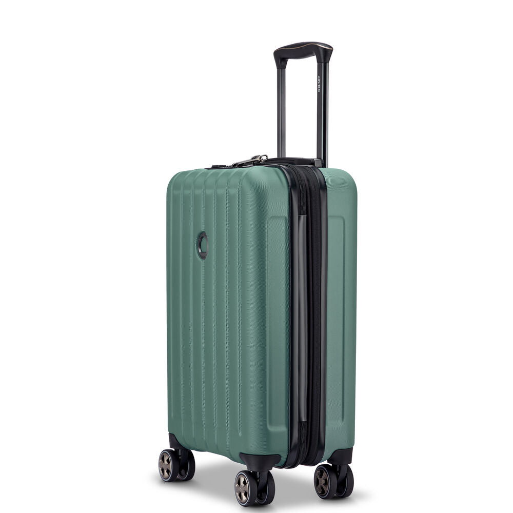 Valise Trolley Extensible 4 Doubles Roues (55 Cm) Longitude - Vert Foncé