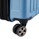 Expandable Cabin Trolley Suitcase 4 Double Wheels 55 Cm - Blue