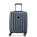 Slim Expandable Cabin Trolley Suitcase 4 Double Wheels 55 Cm - Anthracite