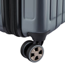 Slim Expandable Cabin Trolley Suitcase 4 Double Wheels 55 Cm - Anthracite