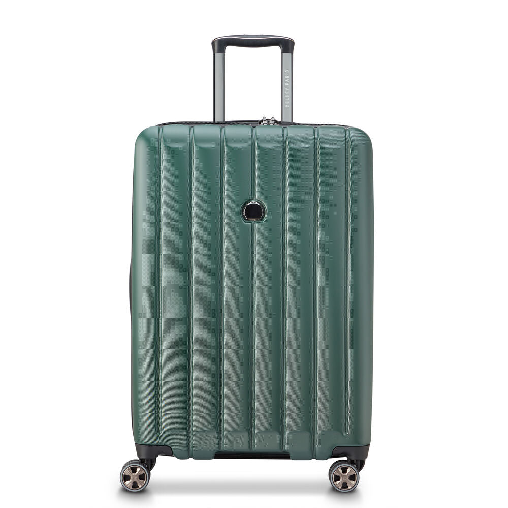 Longitude Expandable 4 Double-Wheel Trolley Suitcase 69 cm - Dark Green