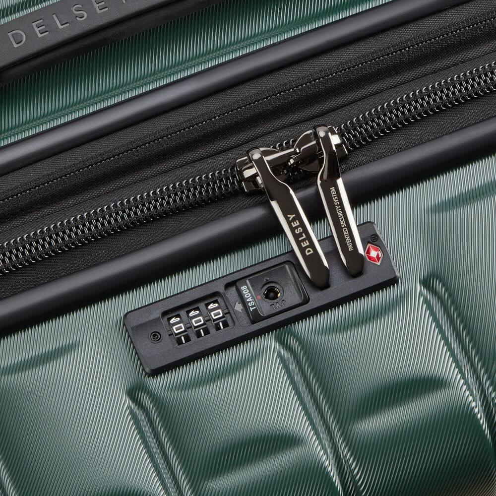 Longitude Expandable 4 Double-Wheel Trolley Suitcase 69 cm - Dark Green