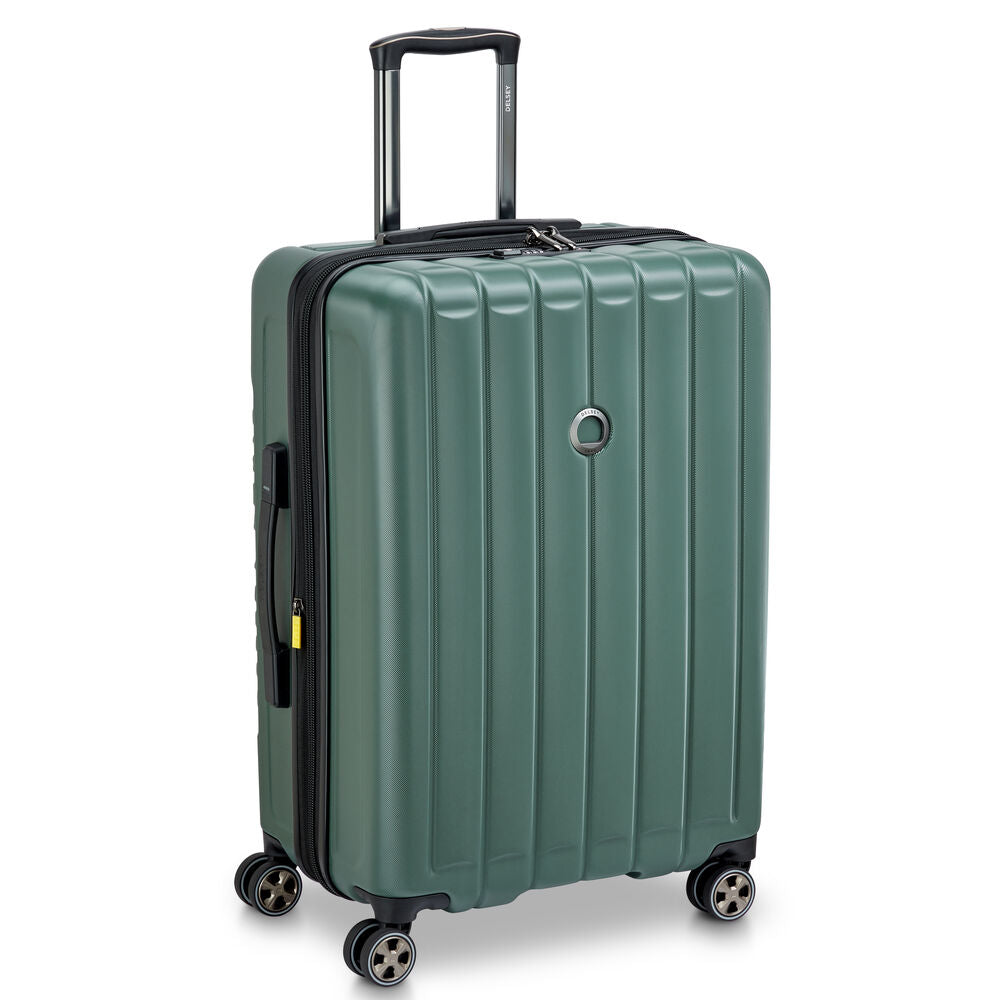 Longitude Expandable 4 Double-Wheel Trolley Suitcase 69 cm - Dark Green