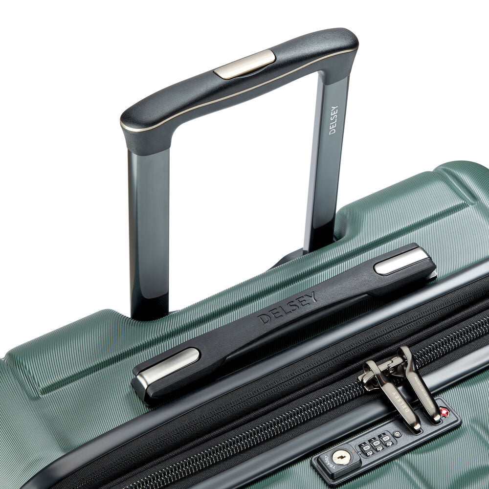 Longitude Expandable 4 Double-Wheel Trolley Suitcase 69 cm - Dark Green