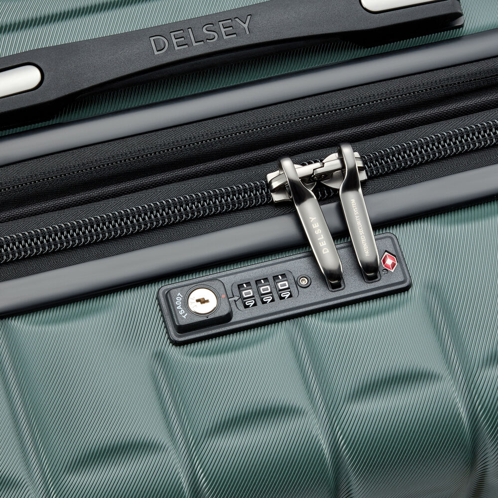 Longitude Expandable 4 Double-Wheel Trolley Suitcase 69 cm - Dark Green
