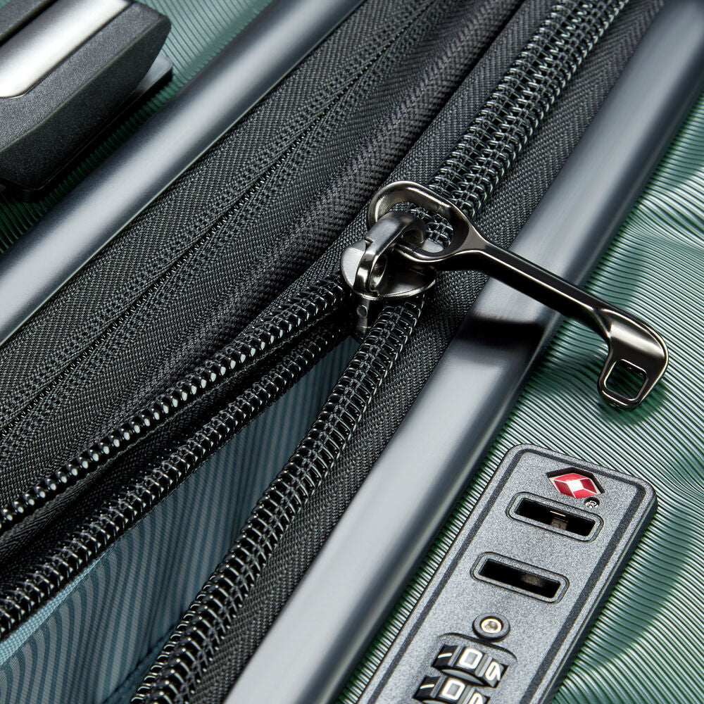 Longitude Expandable 4 Double-Wheel Trolley Suitcase 69 cm - Dark Green