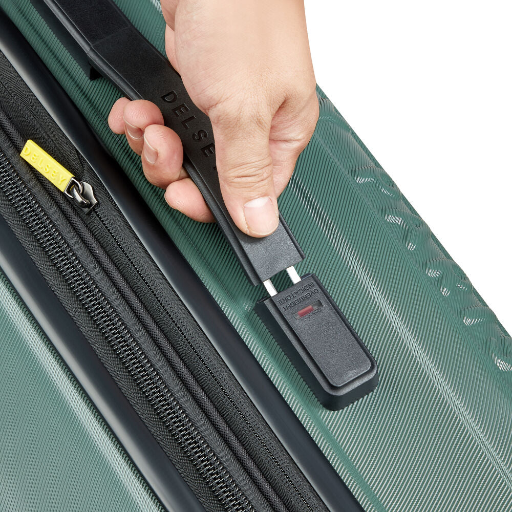 Longitude Expandable 4 Double-Wheel Trolley Suitcase 69 cm - Dark Green