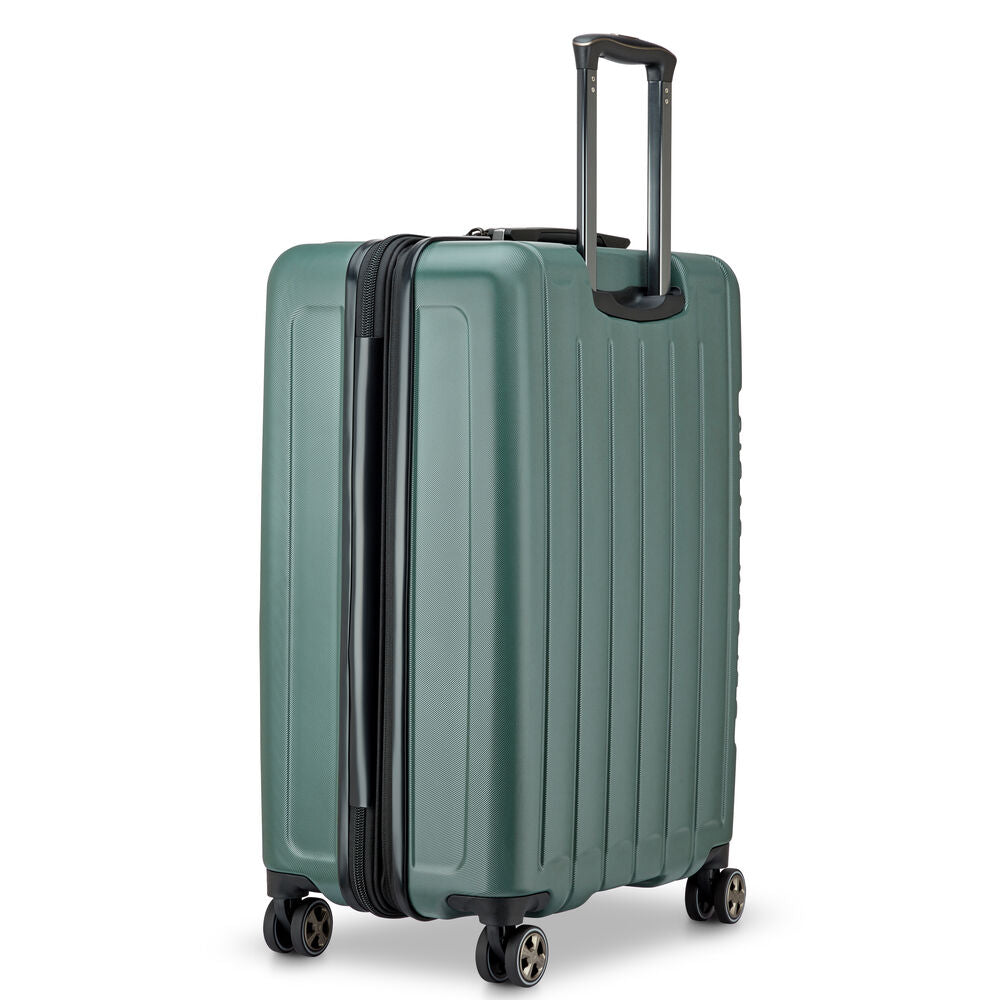 Longitude Expandable 4 Double-Wheel Trolley Suitcase 69 cm - Dark Green