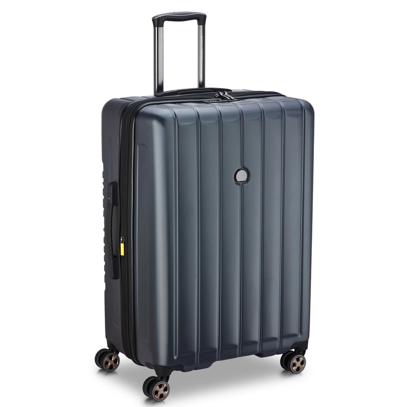 Expandable Trolley Suitcase 4 Double Wheels 76 Cm - Anthracite