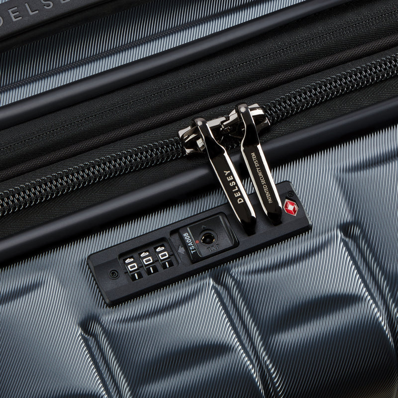 Expandable Trolley Suitcase 4 Double Wheels 76 Cm - Anthracite