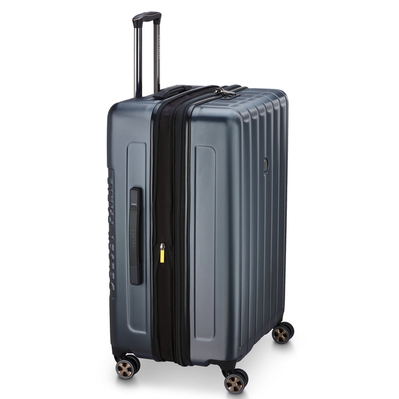 Expandable Trolley Suitcase 4 Double Wheels 76 Cm - Anthracite