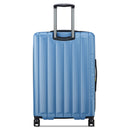 Expandable Trolley Suitcase 4 Double Wheels 76 Cm - Blue