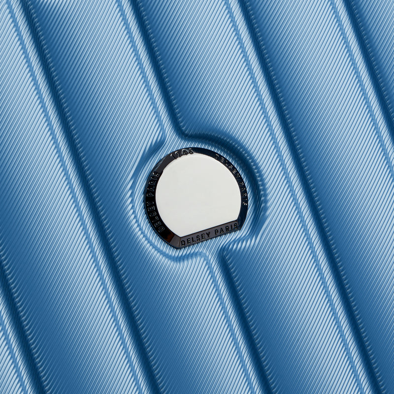 Expandable Trolley Suitcase 4 Double Wheels 76 Cm - Blue