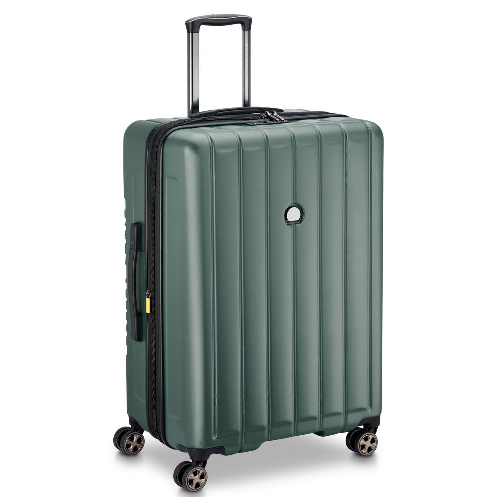 Maleta Trolley Extensible 4 Ruedas Dobles (76 cm) Longitude - Verde Oscuro
