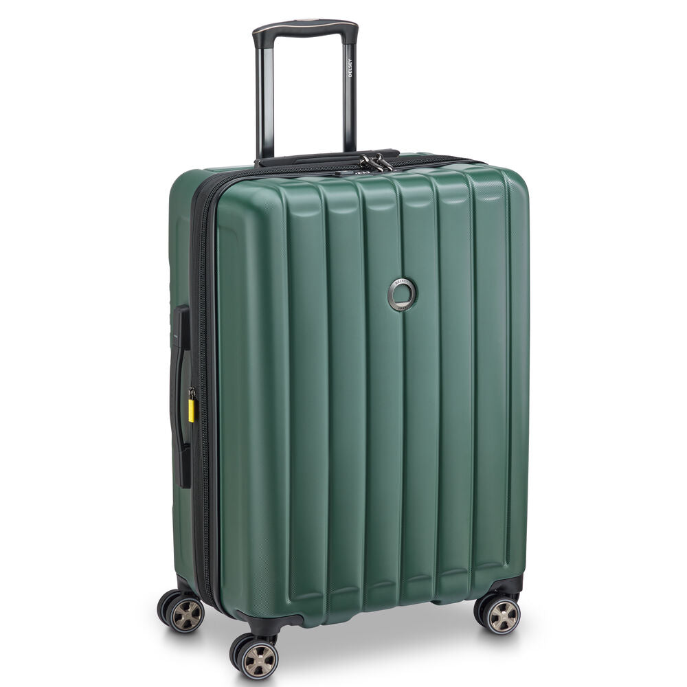 Maleta Trolley Extensible 4 Ruedas Dobles (76 cm) Longitude - Verde Oscuro
