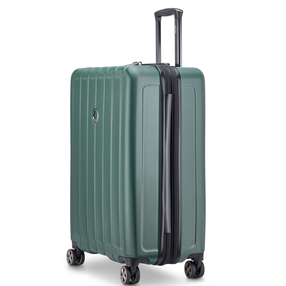 Maleta Trolley Extensible 4 Ruedas Dobles (76 cm) Longitude - Verde Oscuro