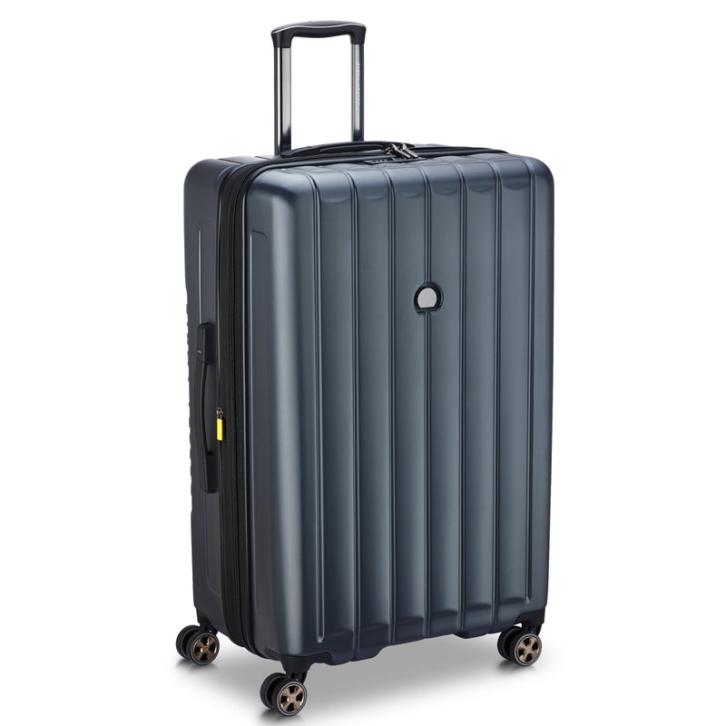 Expandable Trolley Suitcase 4 Double Wheels 81 Cm - Anthracite
