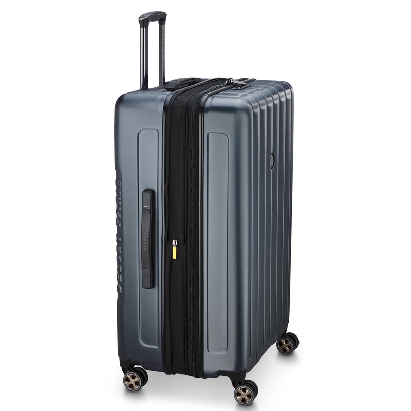 Expandable Trolley Suitcase 4 Double Wheels 81 Cm - Anthracite