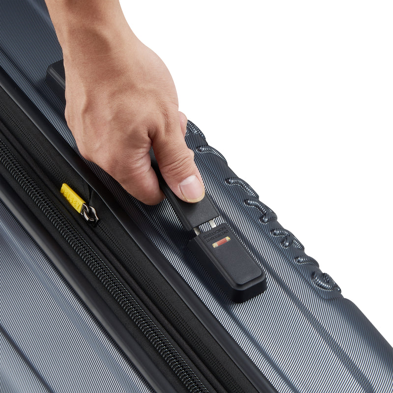 Expandable Trolley Suitcase 4 Double Wheels 81 Cm - Anthracite