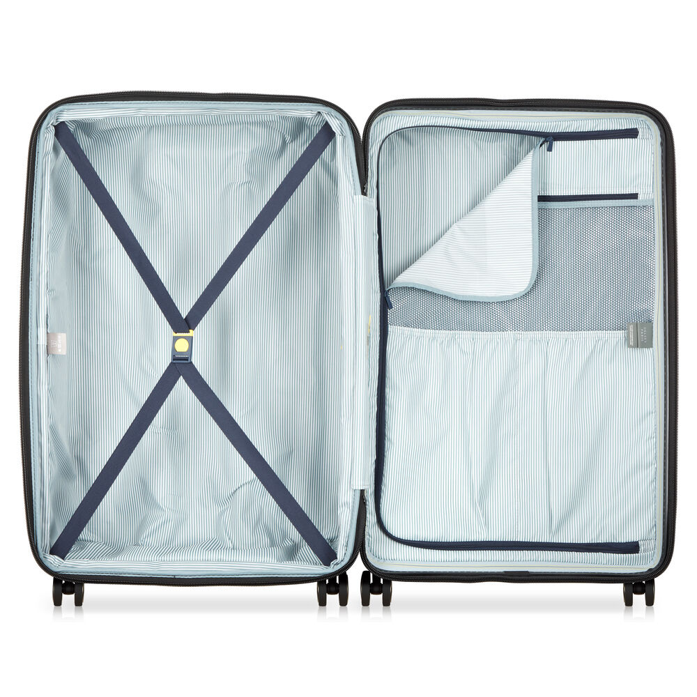 Valise Trolley Extensible 4 Doubles Roues (81 Cm) Longitude - Vert Foncé