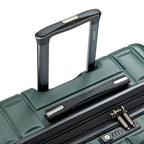 Valise Trolley Extensible 4 Doubles Roues (81 Cm) Longitude - Vert Foncé